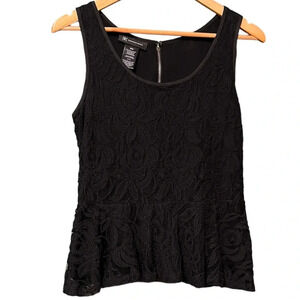 🌸 I.N.C International Concepts Sleeveless Floral Lace Top – Medium – Preloved 🌸